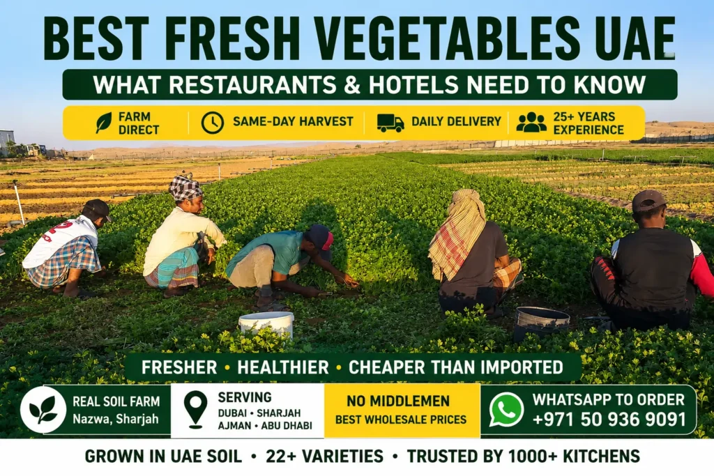 Best Fresh Vegetables UAE for Hotels in Dubai