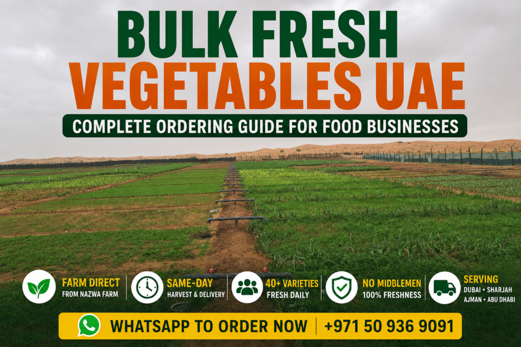 Fresh Harvest for Dubai Restaurants