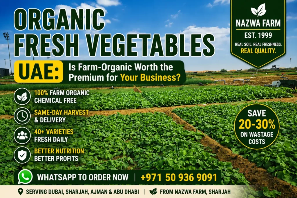 Organic Fresh Vegetables UAE Same Day Farm Delivery Dubai