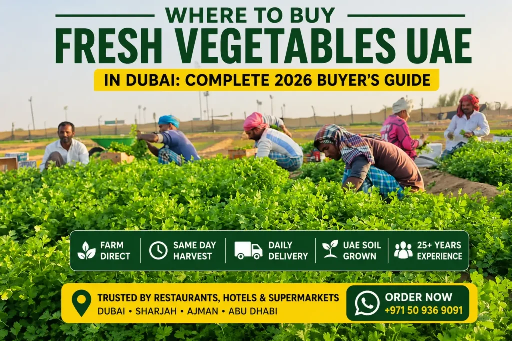 Where to buy fresh vegetables in Dubai